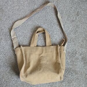 Tan Canvas Tote Bag